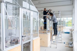 Gewächshausbüro 29.10.2018 Apolda: Eiermannbau / Internationale Bauausstellung Thüringen IBA / Foto: Thomas Müller