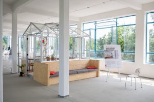 Gewächshausbüro 29.10.2018 Apolda: Eiermannbau / Internationale Bauausstellung Thüringen IBA / Foto: Thomas Müller